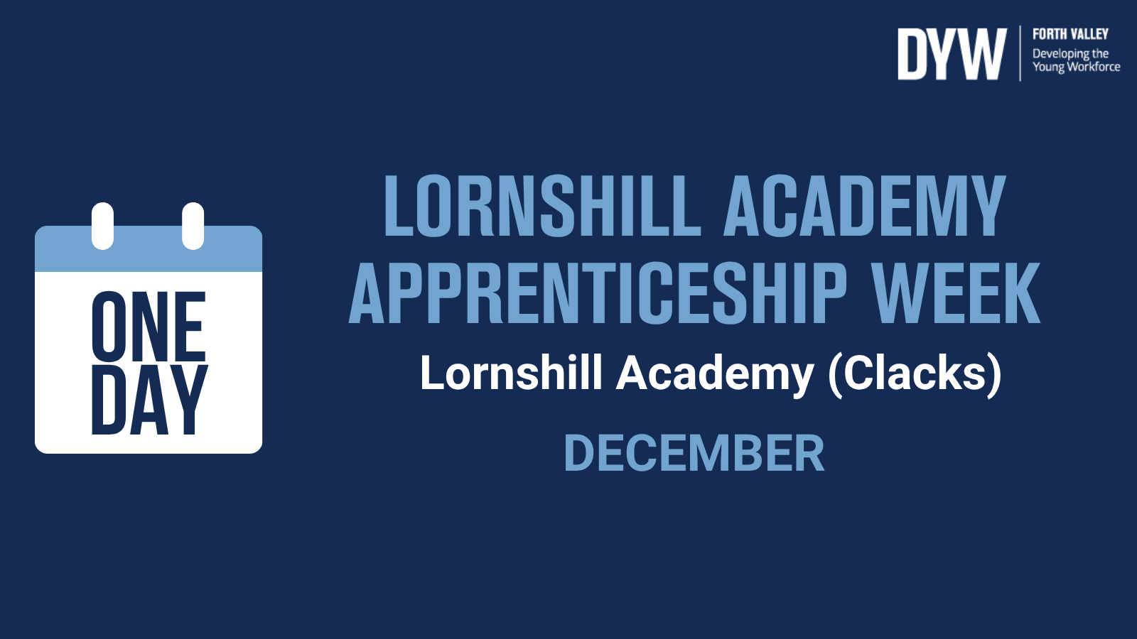 Lornshill Academy Apprenticeship Week